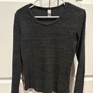 Alternative Apparel Charcoal Long Sleeve Top